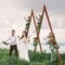 2 Pack Triangle Wooden Wedding Arch Oversized Ceremony Archway Backdrop Frame